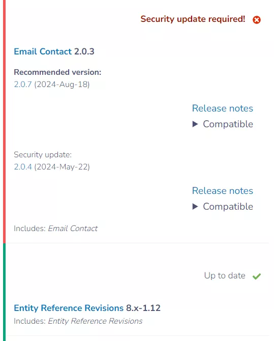 environment security updates 2