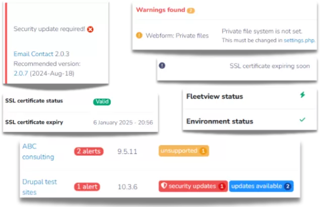 monitoring features screenshots